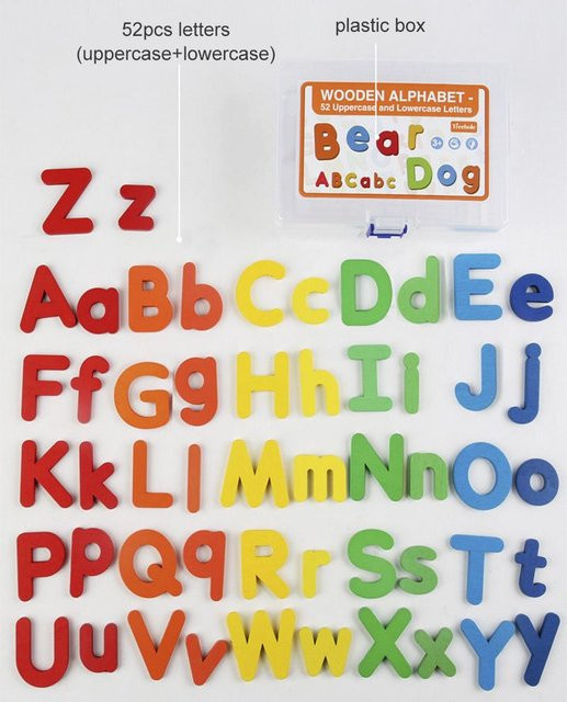 Favorite toy Montessori Holz Englisch Buchstaben Set, Lernspielzeug - Bild 1
