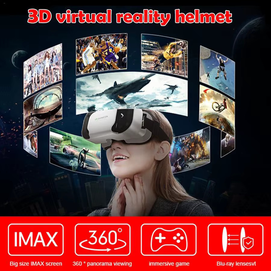 Shinecon Virtual Reality VR-Brille 3D-Headset für mobile Smartphones in Weiß - Bild 4