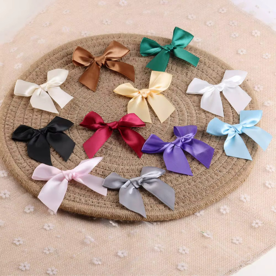 Bunte Schleifen aus Polyester-Satin für DIY-Handwerk und Dekoration, Mehrfarbig - Bild 2