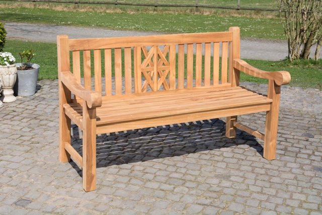 TPFGarden Teakbank Florence-XL aus Teakholz in Braun, B/T/H: 120 x 72 x 92 cm - Bild 1
