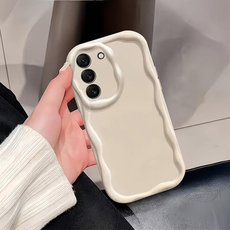 Transparente TPU Handyhülle mit Wellenstruktur für Samsung Galaxy S26 S25 S24 S23 S22 Ultra Plus FE sowie Galaxy A57 A56 A55 A37 A36 A17 A16 A15 A53 5G Cover - Bild 2