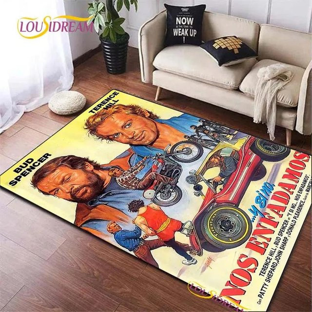 Karpetti Bereichsteppich Bud Spencer & Terence Hill Motiv, rutschfest und waschbar, B/T: 80 x 50 cm - Bild 1