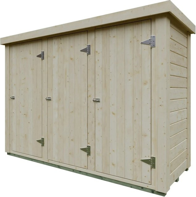 Gartenschrank Kiehn-Holz KH-TS 28-001 Natur Unbehandelt Höhe: 231 cm, Breite: 85 cm - Bild 1