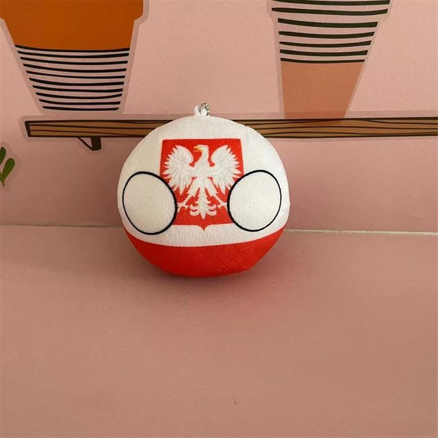 Binchi Fitness Polandball Plüschtier, Stoffpuppe, ab 14 Jahren - Bild 1