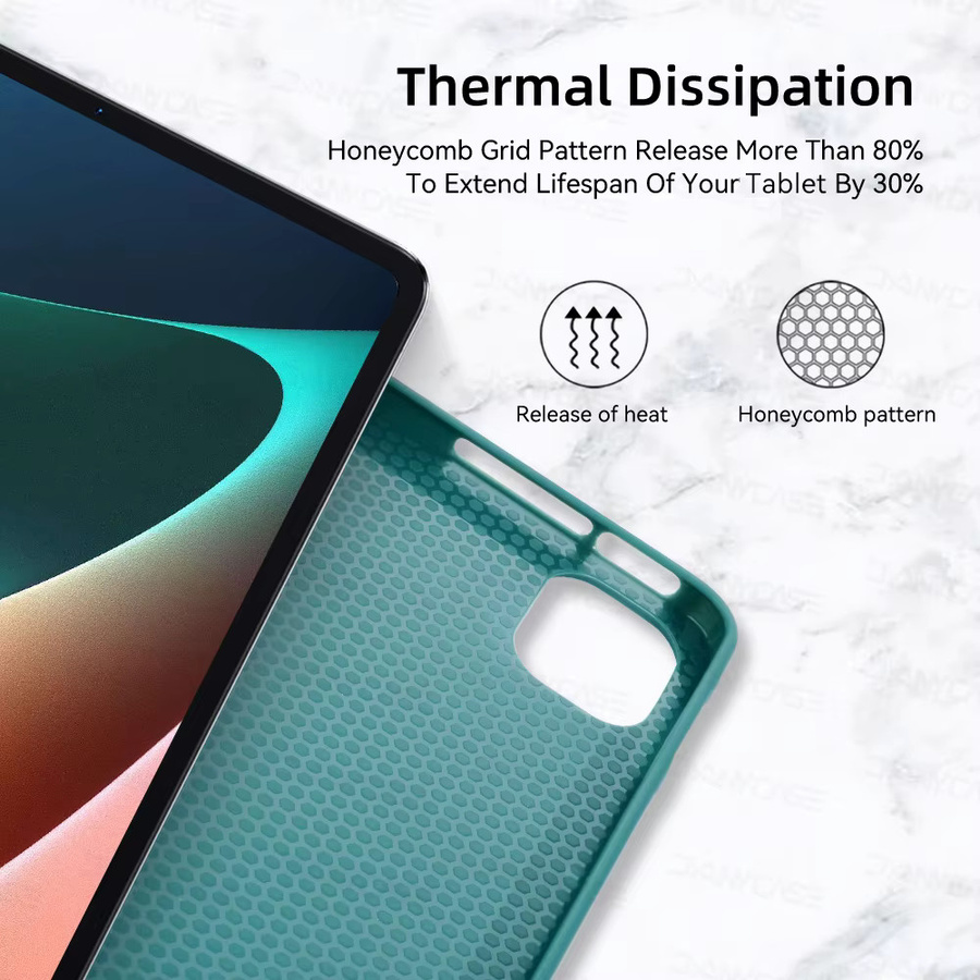 Funda Tablet Hülle für Xiaomi Pad 5, Pad 6, Pad 6 Pro, Pad 7, Pad 7 Pro und MiPad 6S Pro in Grün - Bild 4