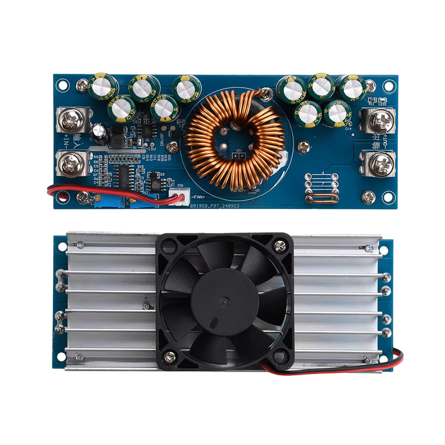 diymore DC-DC-Aufwärtskonverter 15000/1200W Einstellbares Netzteil mit Konstantspannung DC15V-90V auf DC2.5V-72V 30A in Schwarz oder Blau - Bild 4