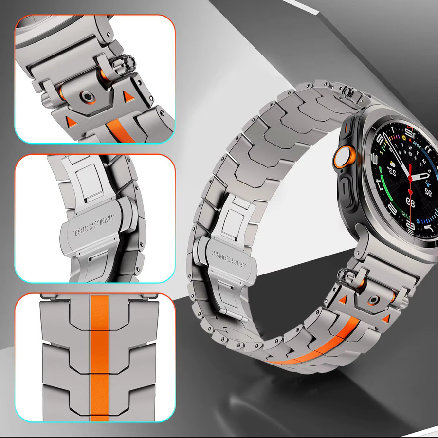 Geekthink Uhrenarmband Edelstahl, Silber, Herren - Bild 4
