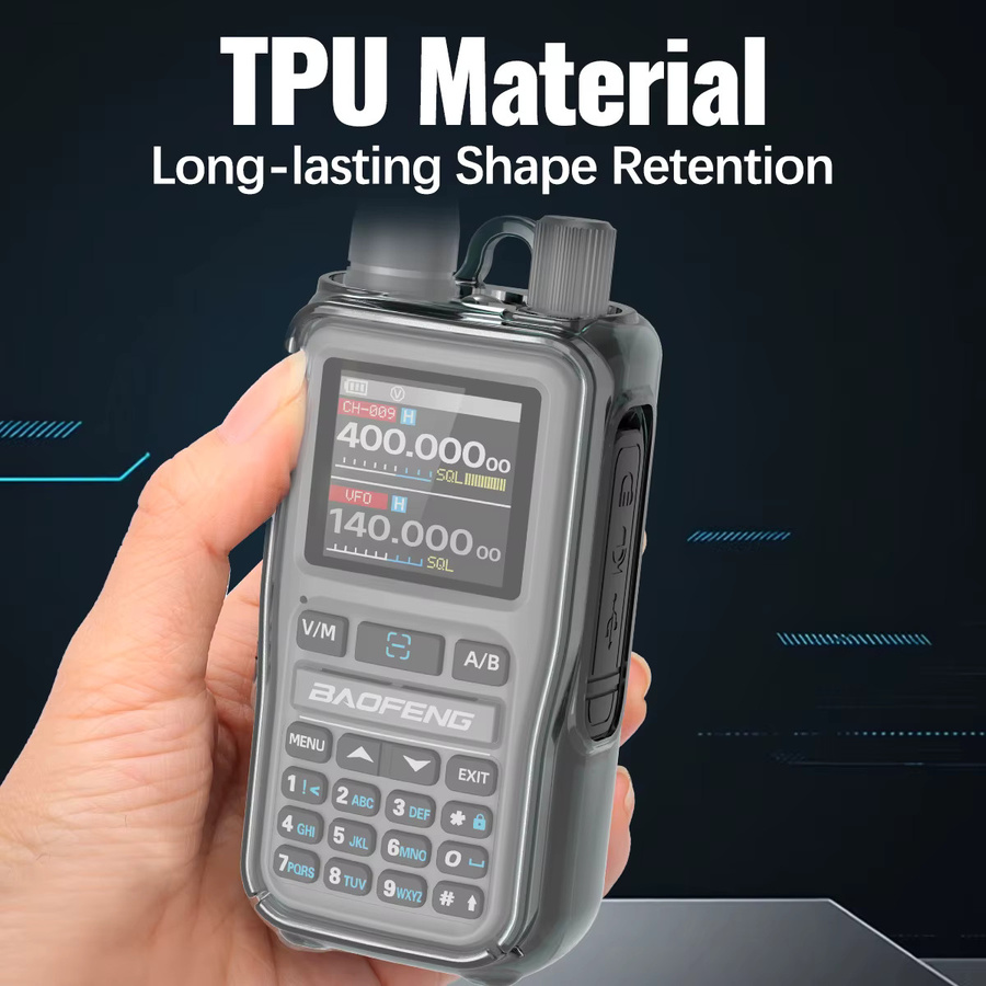 ABBREE Transparente TPU-Schutzhülle für BAOFENG UV-5R Mini Ham Radio - Bild 2
