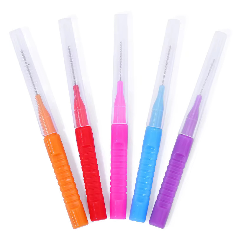 HUAZDS Augenbrauenpinsel mit gebogenem Mikro-Wimpernbürsten-Applikator, 100 Stück, Unisex - Bild 2