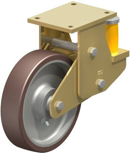 Blickle Bockrolle BSFE-GB 250K gefedert, Rad-Durchmesser: 25 cm, Tragfähigkeit: 1500 kg, Farbe: Silber/Mehrfarbig - Bild 1