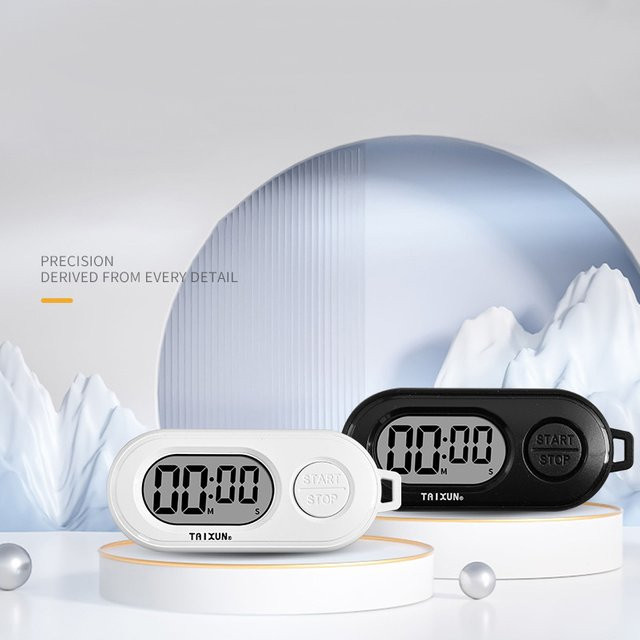 Digitale Schlüsselanhänger-Uhr von XUANXIANG mit Stoppuhr-Funktion, Timer und LCD-Bildschirm in Schwarz - Bild 1