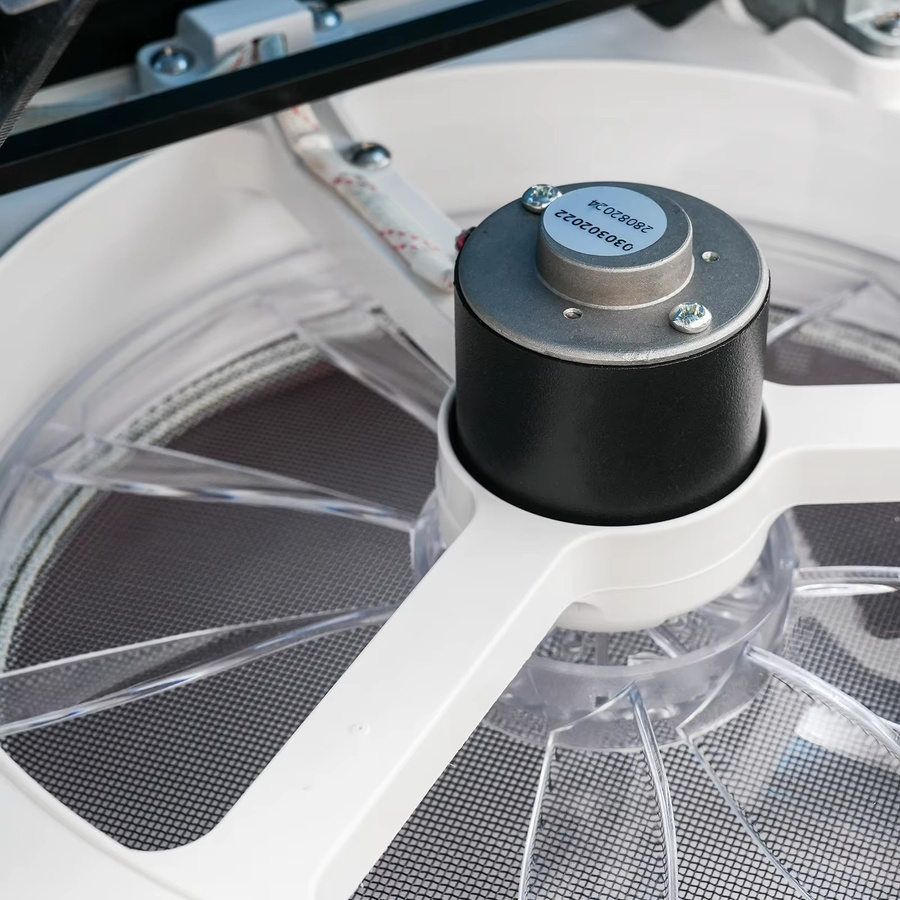 Bymaocar 12V 6-Gang Lüfter mit Fernbedienung, Temperatur- und Regensensor, LED-Licht und umkehrbarem Luftstrom in Weiß für Wohnmobil, Reisemobil und Wohnwagen - Bild 3