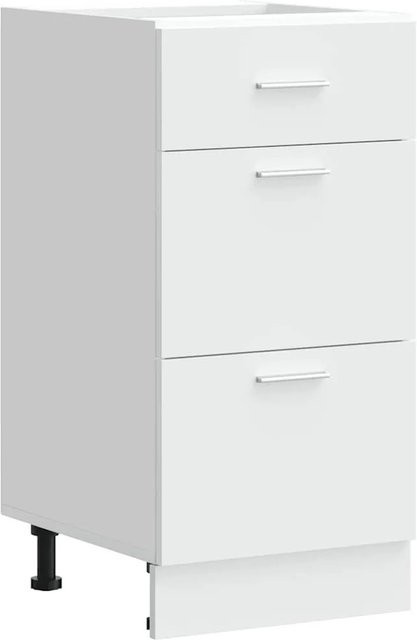vidaXL Unterschrank Lyon in Weiß aus Holzwerkstoff, B: 40 cm, T: 46 cm, H: 81,5 cm - Bild 1
