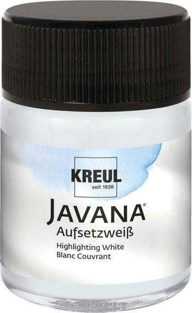 JAVANA Seidenmalfarbe Aufsetzweiß 50 ml - Bild 1