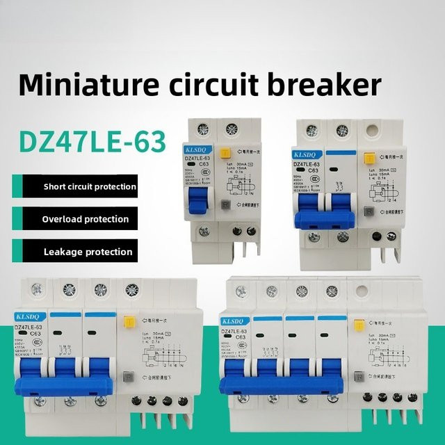 Fehlerstromschutzschalter DZ47LE-63 RCD in Weiß - Bild 1