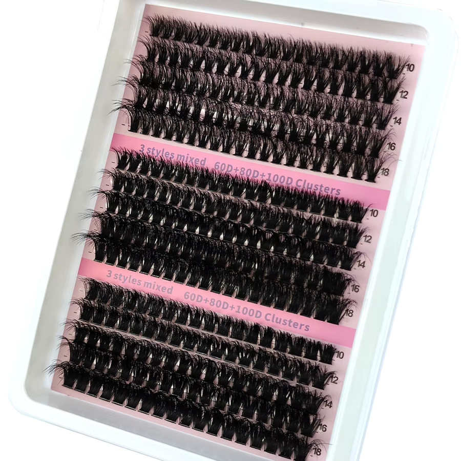 5D Flauschige Wimpern Cluster, Black, Unisex - Bild 3