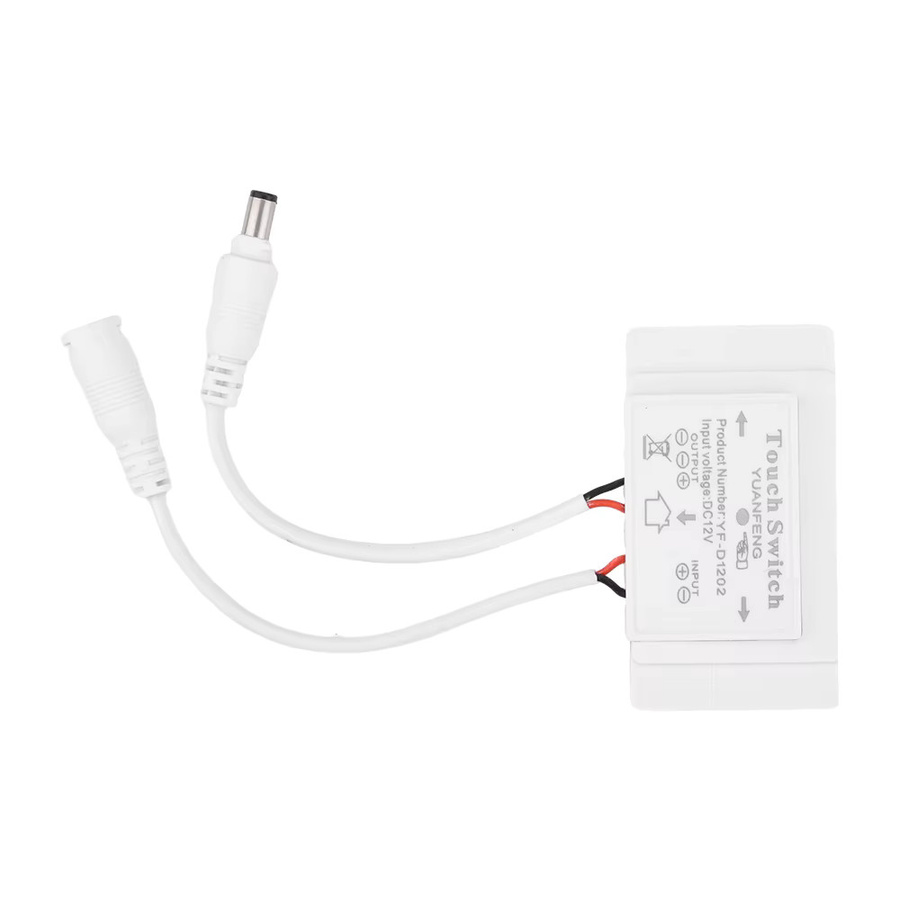 Aideepen Touch Sensor Dimmer Schalter für LED Badezimmer Spiegel, DC 12V 5A 60W, Farbe: Weiß - Bild 4