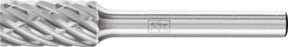 PFERD Hochleistungsfrässtift STEEL Zylinder ZYA in Silber, Durchmesser: 10 mm, Länge: 20 mm, Schaft-Durchmesser: 6 mm für Stahl - Bild 1
