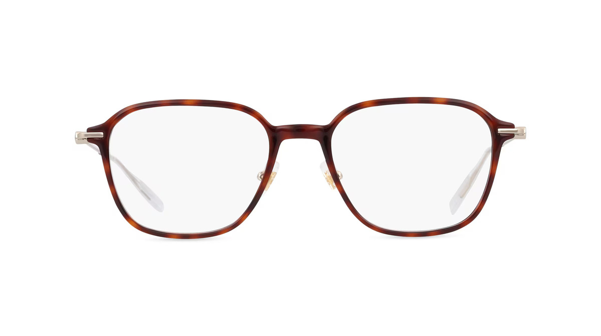Montblanc MB0207O Korrektionsbrille, Vollrand, Quadratisch, Metall, Unisex, Havanna - Bild 1
