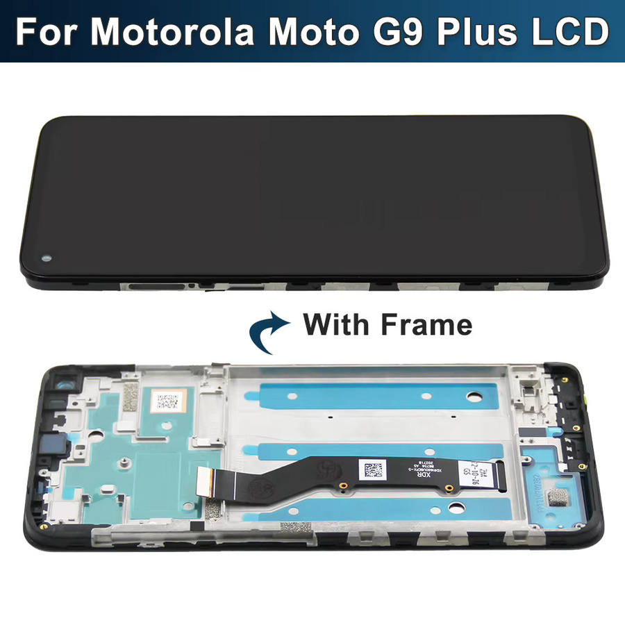 Motorola Moto G9 Plus LCD-Display Touchscreen mit Rahmen in Schwarz, 6.81 Zoll - Bild 5
