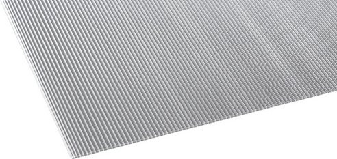 GUTTA Hohlkammerplatte aus Polycarbonat, transparent, Breite: 105,0 cm, Höhe: 4,5 mm, Länge: 200 cm - Bild 1