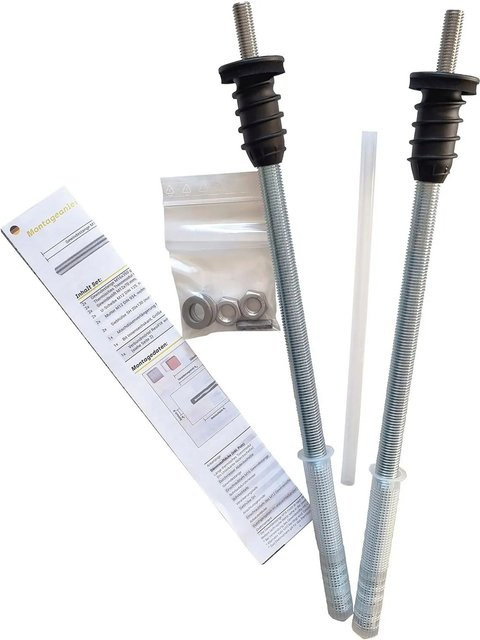 Celo Resitherm Gewindestangen M16 mit Anschlussgewinde aus Edelstahl A4-80, 2er-Set, Farbe: Silber - Bild 1