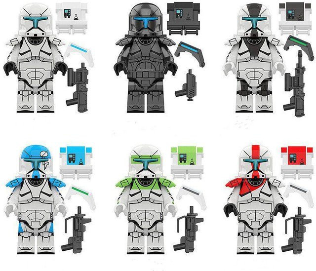DewBloom Star Wars Commandos Lego Minifiguren 12-teiliges Set - Bild 1