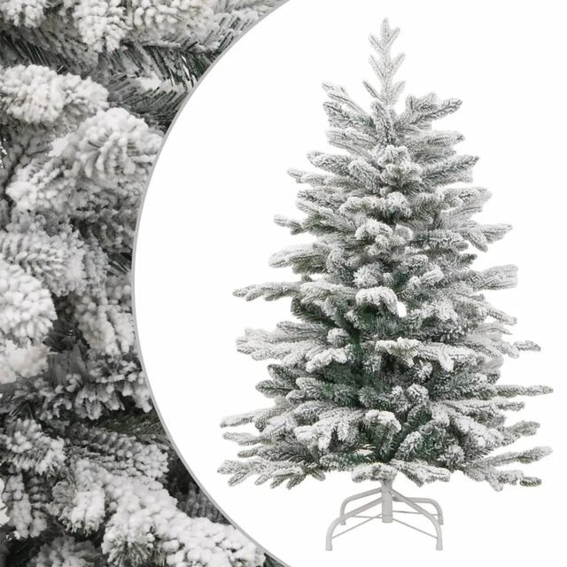 furnicato Künstlicher Weihnachtsbaum Beschneit, Grün und Weiß, Höhe: 120 cm - Bild 1
