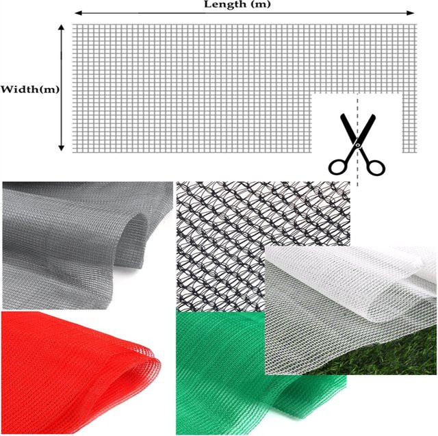 Tewango Sonnenschutznetz aus HDPE-Gewebe in Weiß mit 30-90% Schattierung für Garten und Landwirtschaft - Bild 1