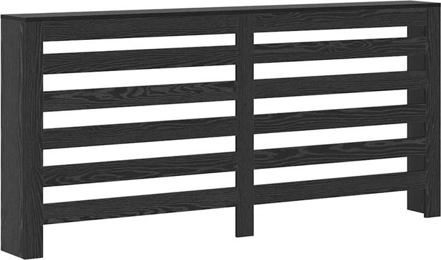 vidaXL Heizkörperabdeckung in Schwarz und Eichen-Optik, B/T/H: 175 x 20 x 82 cm - Bild 1