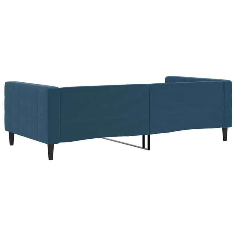 Vidaxl Schlafsofa mit Schlaffunktion aus Samt in Blau, B/T: 100 x 200 cm - Bild 2