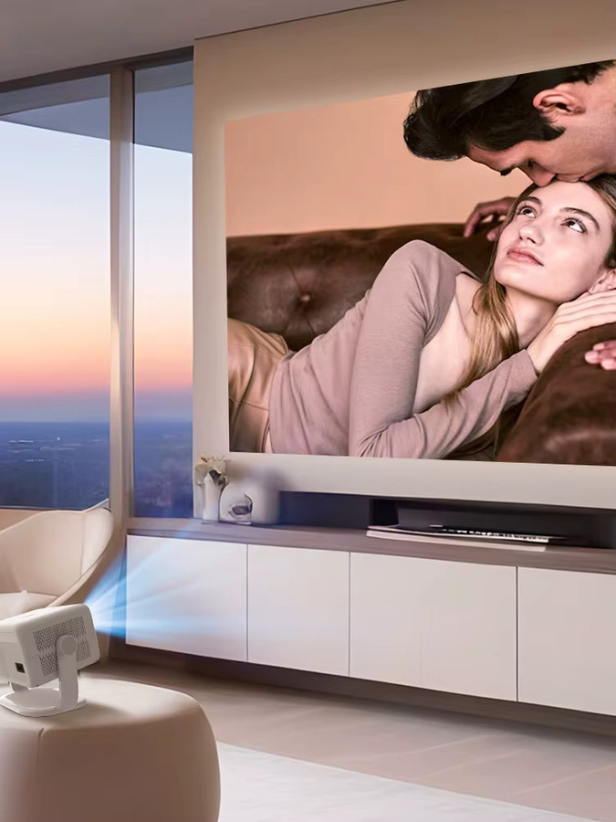 Magcubic L018 Projektor mit Android 14, 8K Unterstützung, 650 ANSI Lumen, Autofokus, Keystone-Korrektur, Full HD, 360 Grad Rotation, Wifi 6 und Bluetooth 5.4, Weiß - Bild 7