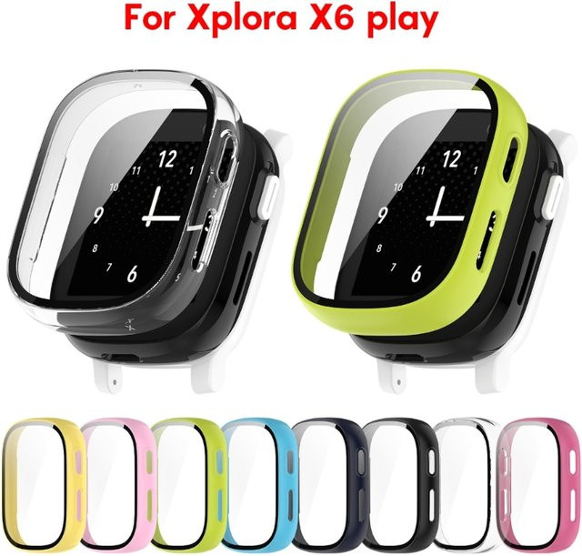 Displayschutzhülle aus gehärtetem Glas für Xplora X6 in Blau - Bild 1