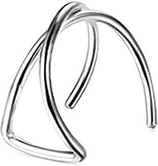 YULIN Ohrklemme Manschette, Edelstahl, Silber, Unisex - Bild 1