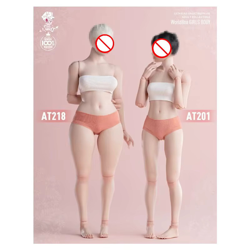Worldbox AT218 Soldatin, Action-Figur-Puppenkörper, Mädchen, Maßstab 1:6, superflexibel, Übergröße - Bild 1