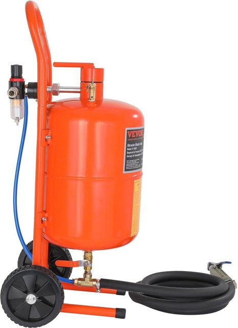 Buying Solutions MB Sandstrahler 5 Gallonen Hochdruck-Sandstrahler mit 4 Düsen in Orange aus Aluminiumlegierung, 60-110 PSI - Bild 1
