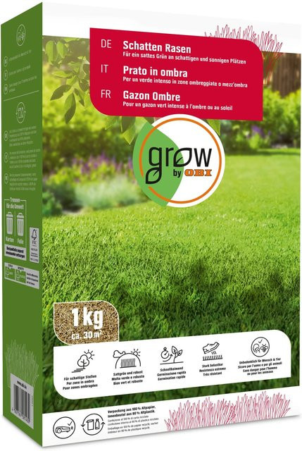 OBI Living Garden Schatten-Rasen Rasensamen für schattige Bereiche, 1 kg - Bild 1