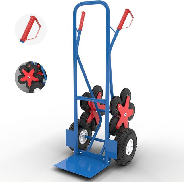 MAXCRAFT Treppenkarre bis 200 kg mit 12 Rädern in Blau - Bild 1