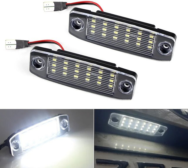 APMATAUTO 2er-Set LED Kennzeichenleuchten Weiß 12V mit 18 SMD LEDs für Kia Sportage ab 2010, Hyundai Kona ab 2017 und i40 CW ab 2011 - Bild 1