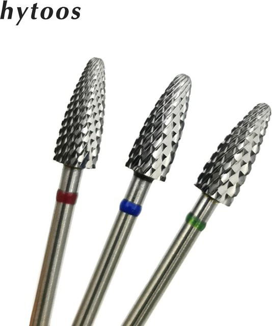 HYTOOS Nagel Bohrer Bit, 5mm Flamme, Hartmetall, Maniküre - Bild 1