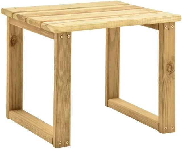 vidaXL Beistelltisch für Sonnenliegen aus imprägniertem Kiefernholz, rustikal, B/T/H: 30 x 30 x 26 cm - Bild 1