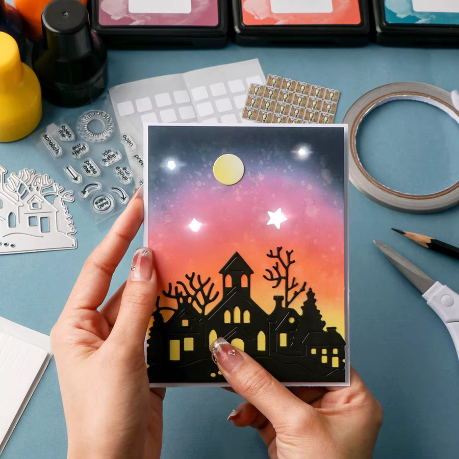 Weiße LED-Schaltungsaufkleber und leitfähiges Stoffband als Bastelset für Licht-Handwerk, Scrapbook-Dekoration und besondere Karten - Bild 2