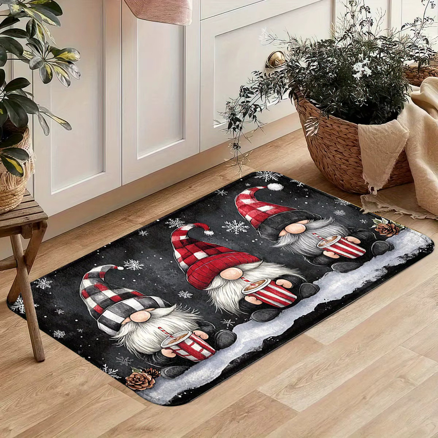 VIKAMA Weihnachtsteppich Charming Little Dwarf in Multicolour, weiche Bodenmatte für Wohnzimmer, Schlafzimmer und Flur, B/T: 120 x 40 cm - Bild 3