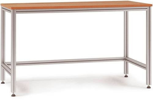 Manuflex AA1015 Kastentisch aus Aluminium mit Multiplexplatte in Multicolour, B/T/H: 100 x 80 x 75-76,7 cm - Bild 1