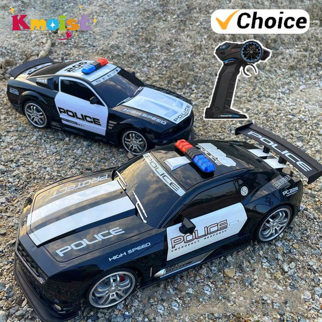 Kmoist Mustang Polizei RC Auto, 1:12, ferngesteuert, Stunt Drift - Bild 1