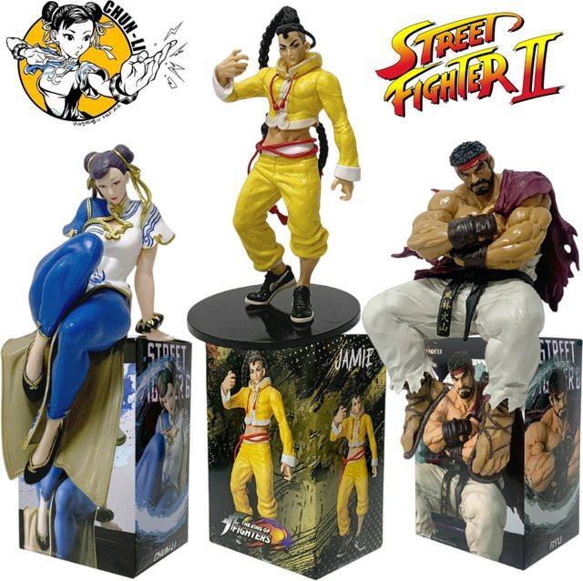 Bandai Street Fighter 6 Action-Modell, Chun-Li Ryu Jamie, PVC Desktop-Statue, 14-17cm - Bild 1
