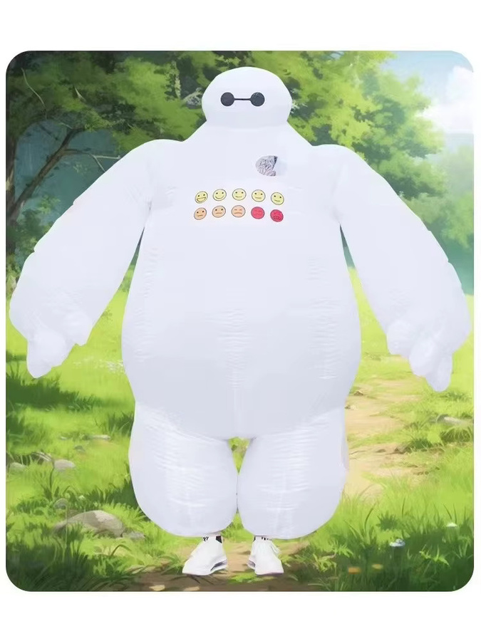 Potdemiel Baymax Disney Aufblasbares Kostüm, Weiß - Bild 4