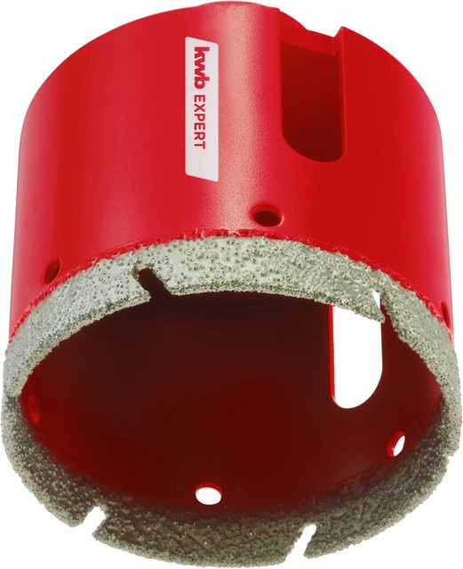 kwb Diamant-Lochsäge für Fliesen mit M14 Anschluss, Durchmesser: 68 mm, Höhe: 75 mm, Farbe: Rot - Bild 1