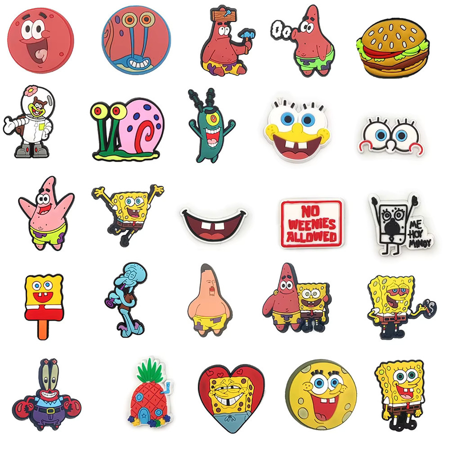 Potdemiel Schuh-Charms SpongeBob Schwammkopf, PVC - Bild 2