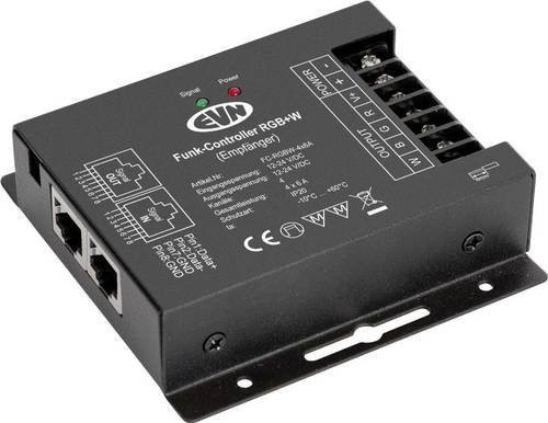 EVN Funk-Empfänger-Controller FC-RGBW-4x6A für RGBW LED Lichttechnik, Schwarz - Bild 1